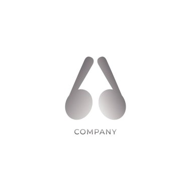 Küçük Harf bd Alfabe Logo Tasarım Şablonu beyaz arkaplanda izole edildi. Gri Tws Kulaklık ikonu resimli. Monogram Pictorial logotype, Basit Logo Kavramı