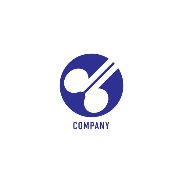 Lowercase Letter Alfabet Logo Design Template Geïsoleerd Witte Achtergrond Witte — Stockvector