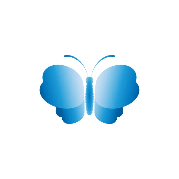 Modelo Design Bonito Logotipo Borboleta Ilustrado Partir Topo Animal Logo —  Vetores de Stock