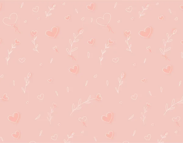 Sevgililer Günü için basit pürüzsüz desen