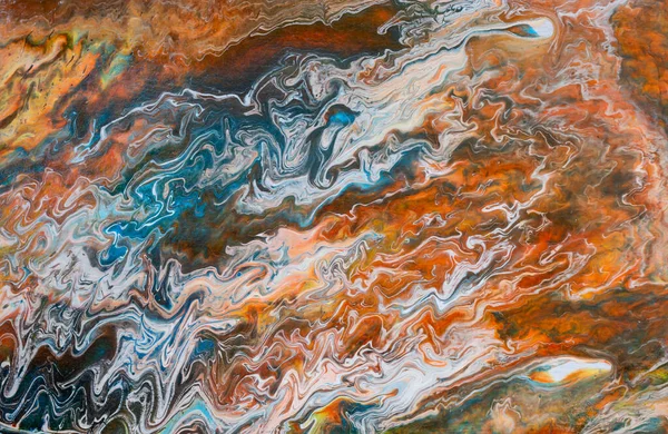 Fluid Art. Abstract colorful background, wallpaper. Mixing paints. — Stock Photo, Image
