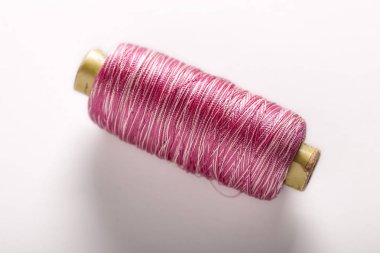 İplik makarası rengi tam ve yakın çekim 