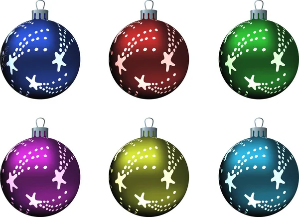 Decoraciones Artículos Navideños — Vector de stock