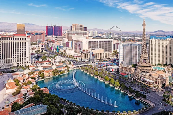 Las Vegas Nevada 2018 Panoramic View Las Vegas Strip — Stock Photo, Image