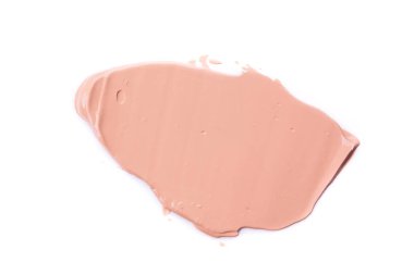 Smear boya ya da krem beyaz arka planda izole edilmiş. Güzellik konsepti.