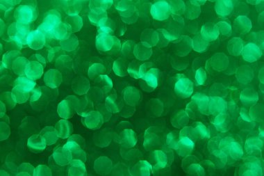 Yeşil bulanık bokeh dokusu, parıltılı desen sevgililer günü arkaplanı.