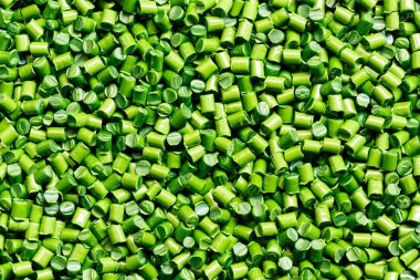 Yeşil plastik reçine (Masterbatch) arka planı için