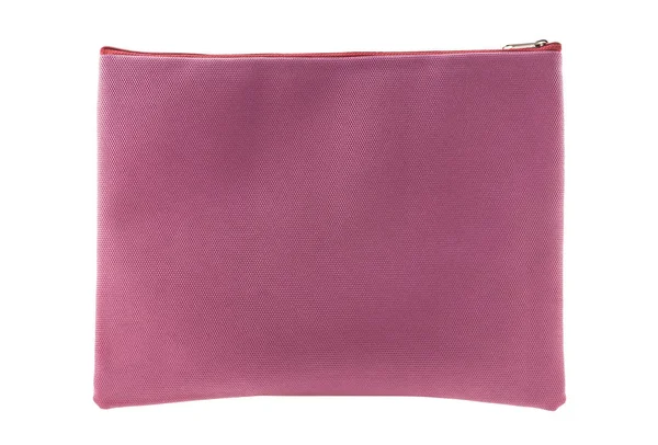 Bolso de cuero púrpura aislado sobre fondo blanco —  Fotos de Stock