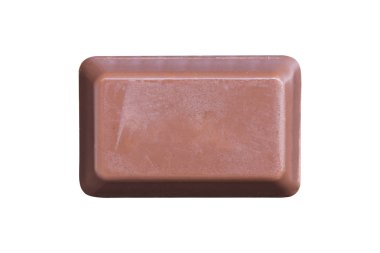 Beyaz arka plan üzerinde izole çikolata