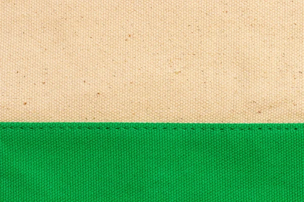 Textura hnědé a zelené plátno tkaniny pro pozadí — Stock fotografie