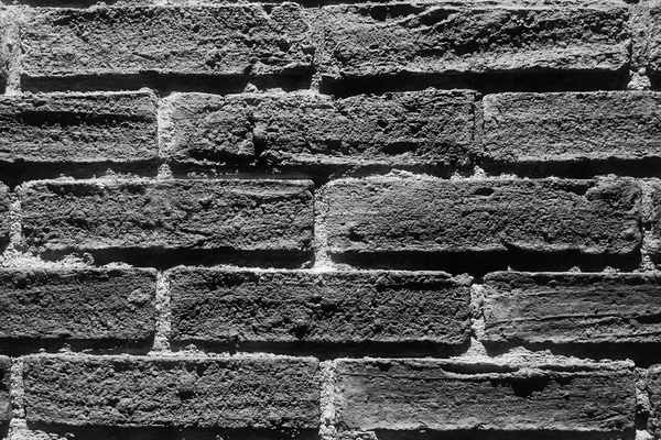 黒と白のレンガの壁の背景 — ストック写真