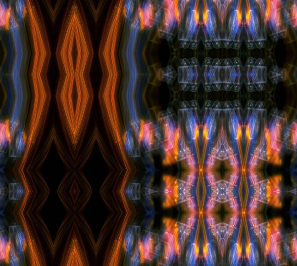 Bunte Und Einzigartige Lichter Malen Kaleidoskop Muster — Stockfoto