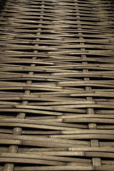 Natural Bamboo Floor Pathway — Stock Photo, Image