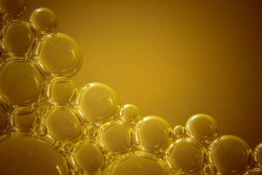 Makro çekimler sabunlu su kabarcıkları yakın çekim