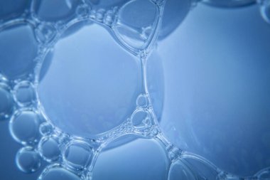 Makro çekimler sabunlu su kabarcıkları yakın çekim