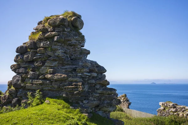 The ruins of Duntulm Castle, on the north coast of Trotternish