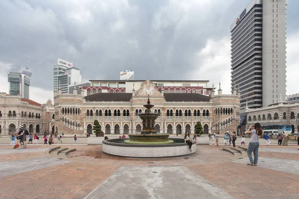 Plaza Merdeka en el centro Imágenes de stock libres de derechos