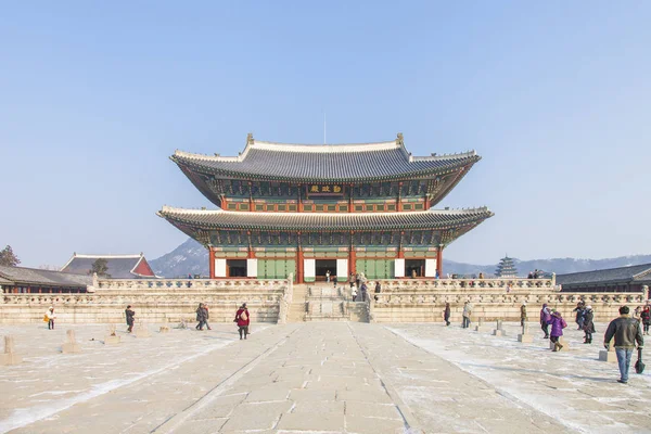 Słynnego Pałacu Gyeongbokgung — Zdjęcie stockowe