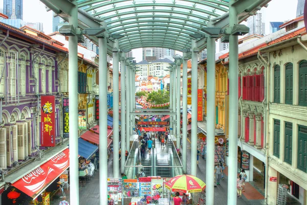 Vista de la calle Chinatown en Singapo — Foto de Stock