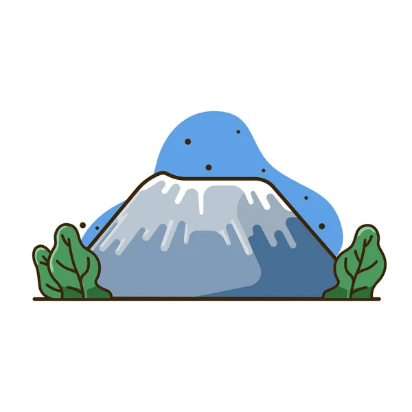 Bromo Mountain Illustration Indonésie Mountain Vector — Stockový vektor