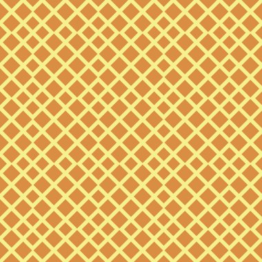 waffle geometrik dikişsiz vektör deseni ornage ve sarı
