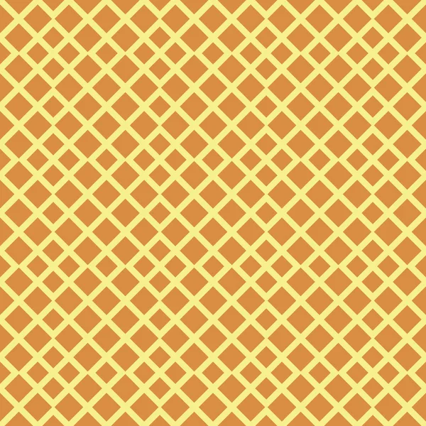 waffle geometrik dikişsiz vektör deseni ornage ve sarı