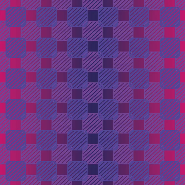 Vector inconsútil patrón púrpura abstracto con formas cuadradas redondas — Vector de stock