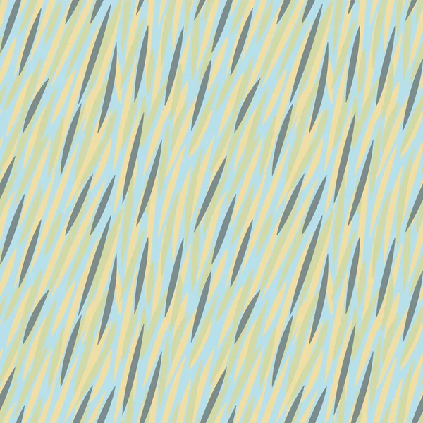 Sömlös vektor abstrakt mönster med stroke i pastellblå och gul — Stock vektor