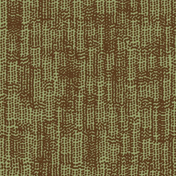 Бесшовный векторный унисекс абстрактный шаблон с коричневыми точками на зеленом фоне . — стоковый вектор