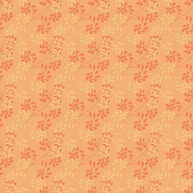 Somon pembe dallı kusursuz vektör dekoratif desen