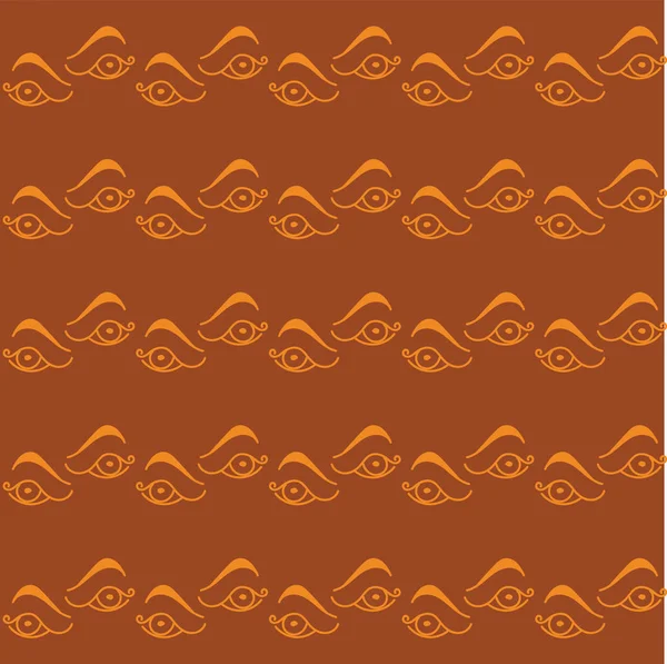 Motif vectoriel sans couture avec des rangées d'yeux — Image vectorielle
