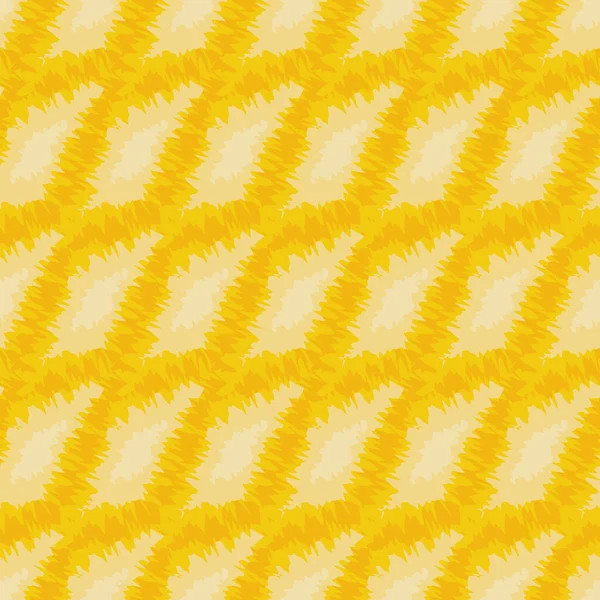 Geometric abstract yellow seamless tie dye vector pattern — Stockový vektor