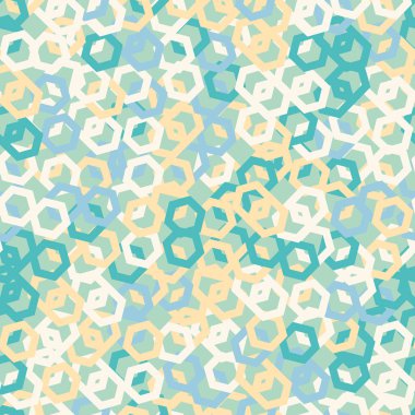 pastel hexagonal shapes seamless vector pattern