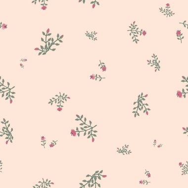 ditsy floral seamless vector pattern