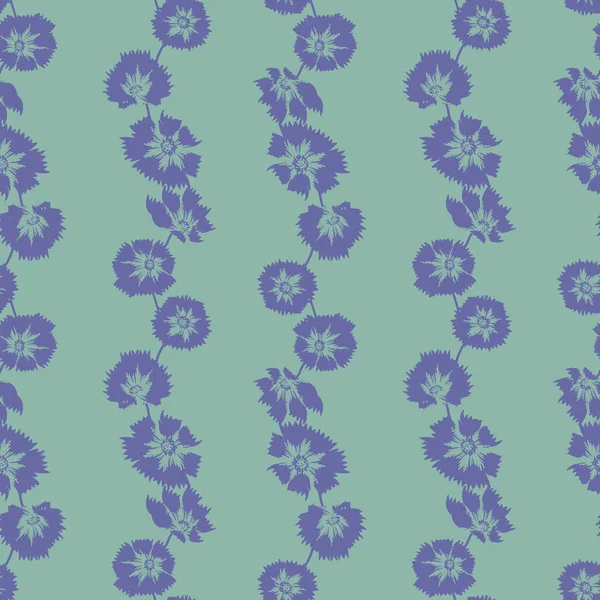 Patrón vectorial inconsútil vectorial de rayas florales — Archivo Imágenes Vectoriales