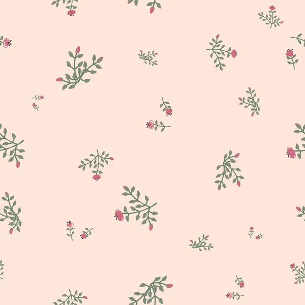 Ditsy floral seamless vector pattern — Wektor stockowy