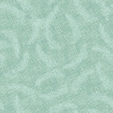 desenli arkaplan üzerinde tüy siluetleri monokromatik dikişsiz vektör deseni