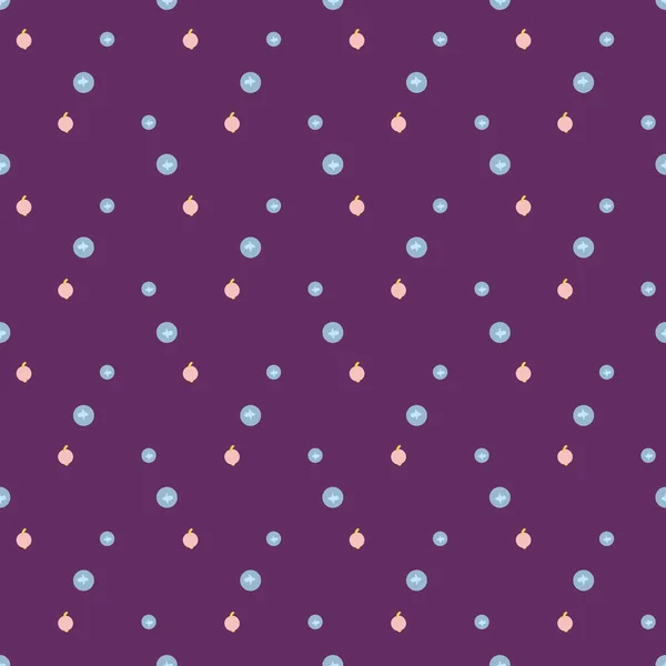 블루베리와 거무스름 한 벡터 패턴 — 스톡 벡터