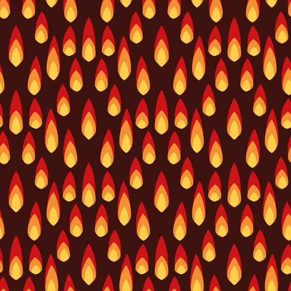 Simple flammes de feu motif vectoriel sans couture — Image vectorielle