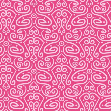 Pembe damaskesiz vektör doğrusal deseni