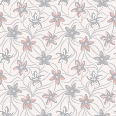 Açık renklerde çiçeksiz vektör deseni