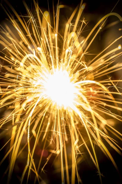 A close-up of a Christmas Fire Spark