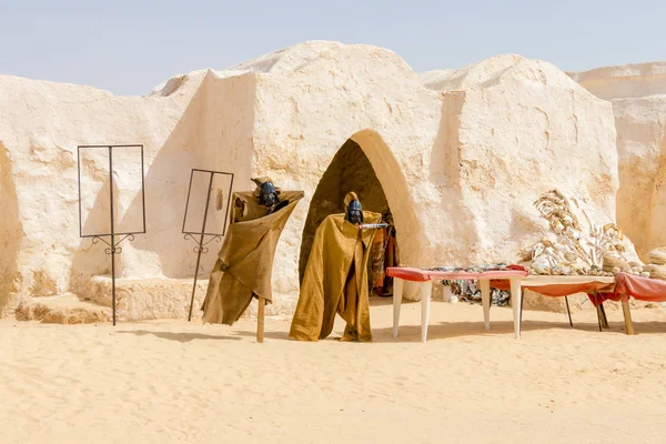 Luke, ik ben je vader, de Sahara woestijn bij Naftah, Tunesië, Afrika. — Stockfoto