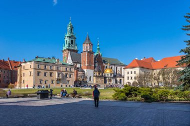 Saint Stanislaus ve Wenceslaus 'un Wawel Hill' deki Kraliyet Katedrali Bazilikası.