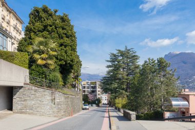 Lugano, İsviçre - 10 Mart 2019: Lugano, İsviçre