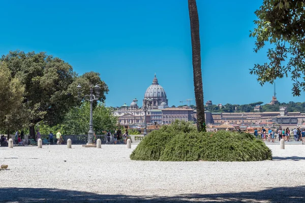 Rome Italy July 2017 View Peter Cathedral Rome Piazzale Napoleone — Stock Photo, Image