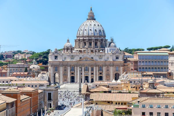 View San Peter Basilica Castel Sant Angelo Rome Italy — Stock Photo, Image