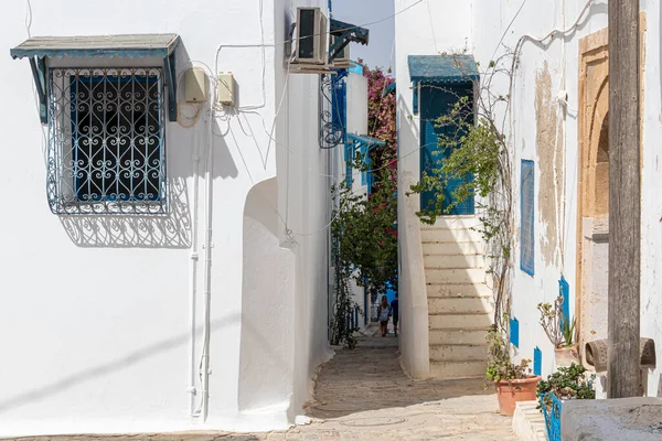 Cidade Branca Azul Sidi Bou Said Tunísia Julho 2018 — Fotografia de Stock