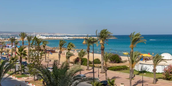Yasmine Hammamet Tunisia Julio 2018 Una Vista Desde Habitación Hotel — Foto de Stock