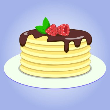 Çikolatalı ve ahududulu gözleme.